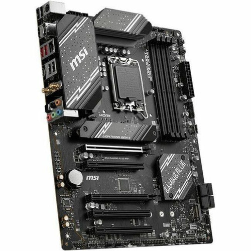 MSI B760 GAMING PLUS WIFI Gaming Desktop Motherboard - Intel B760 Chipset - Socket LGA-1700 - ATX - Core, Pentium Gold, Celeron - 192 (Fleet Network)