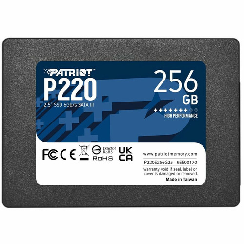 Patriot Memory P220 256 GB Solid State Drive - 2.5" Internal - SATA (SATA/600) - 120 TB TBW (Fleet Network)