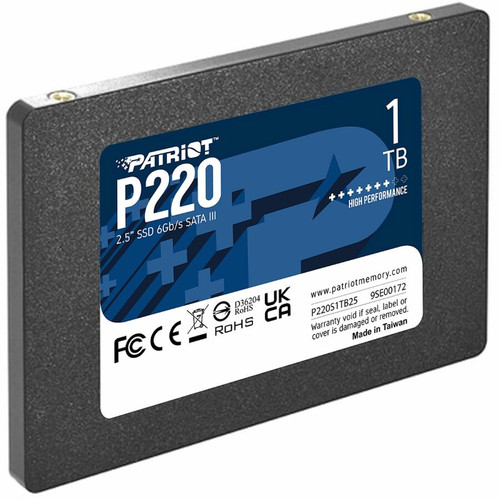 Patriot Memory P220 1 TB Solid State Drive - 2.5" Internal - SATA (SATA/600) - 480 TB TBW (Fleet Network)