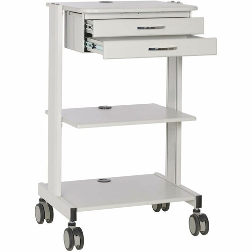Tripp Lite series Mobile Workstation with 2x Adjustable Shelves, 2x Metal Drawers, Locking Caster - 2 Shelf - 2 Drawer - 44.09 lb (20 (WWSS2DWSTAA)