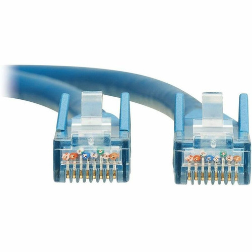 Tripp Lite series Cat6 Gigabit Snagless Molded UTP Ethernet Cable (RJ45 M/M), PoE, LSZH,Blue,15m - 49.2 ft (15 m) Category 6 Network - (N201L-15M-BL)