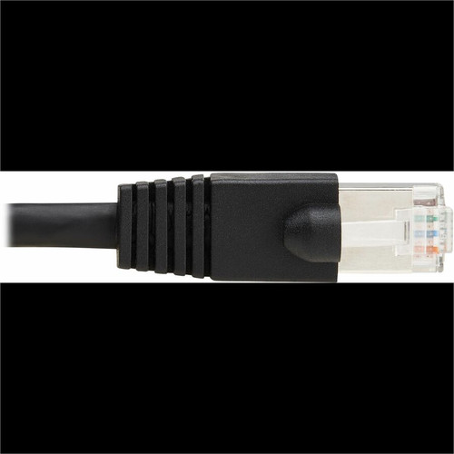 Tripp Lite series Cat8 40G Snagless SSTP Ethernet Cable (RJ45 M/M), PoE, Black, 2 ft. (0.6 m) - 2 ft (0.61 m) Category 8 Network Cable (N272-F02-BK)