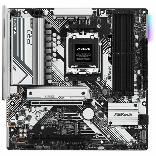 ASRock B650M Pro RS Gaming Desktop Motherboard - AMD B650 Chipset - Socket AM5 - Micro ATX - Ryzen 5, Ryzen 7, Ryzen 9 Processor - 256 (Fleet Network)