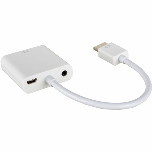 Kramer HDMI (M) to 15-pin HD (F) Adapter Cable - 1 x HDMI Type A Digital Audio/Video - Male - 1 x 15-pin HD-15 VGA - Female, 1 x Audio (ADC-HM/GF)