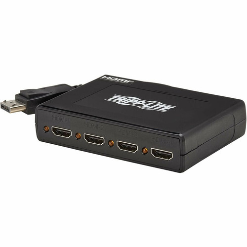 Tripp Lite series B156-004-HD-V3 4-Port DisplayPort to HDMI MultiMonitor Splitter - 3840 x 2160 - DisplayPort - 4 x HDMI Out - Gold, - (B156-004-HD-V3)