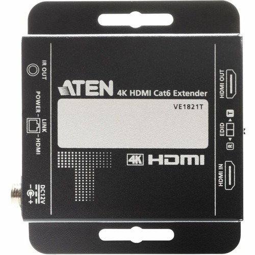 ATEN 4K HDMI Cat6 Extender For High Resolution Point To Extension Network Device InHDMI Output Input Range RJ-45 Cat Out Mm X VE1821