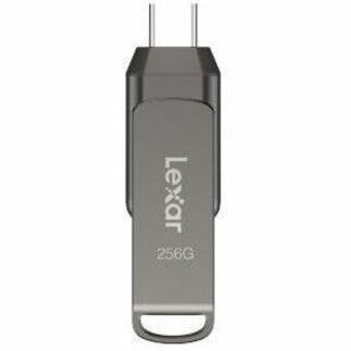 Lexar JumpDrive Dual Drive Interface USB 3.1 Type-C And A 256 GB With AES Option Speed MB/s Read Gen C LJDD400256G-BNQNU
