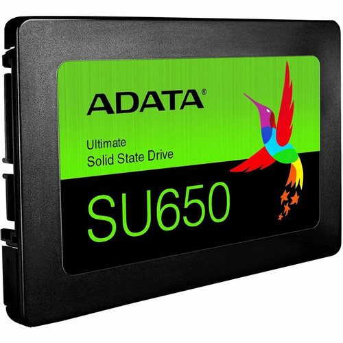 Adata Ultimate SU650 256 GB Solid State Drive - 2.5" Internal - SATA (SATA/600) - Black - Desktop PC Device Supported - 140 TB TBW - (ASU650SS-256GT-R)