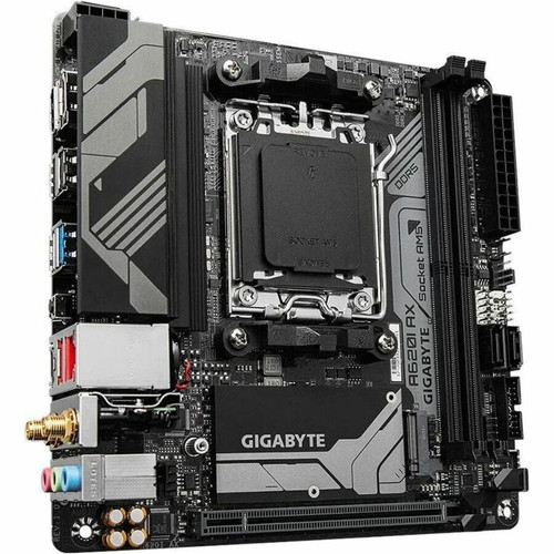 Gigabyte Ultra Durable A620I AX Gaming Desktop Motherboard - AMD A620 Chipset - Socket AM5 - Mini ITX - Ryzen 7, Ryzen 5 Processor - - (Fleet Network)