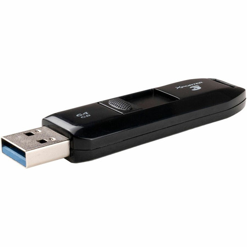 Patriot Memory Xporter 3 USB 3.2 Gen 1 Slider Type-A Flash Drive 64GB - 64 GB - USB 3.2 (Gen 1) Type A - 80 MB/s Read Speed - Black - (PSF64GX3B3U)