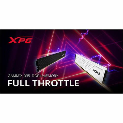 XPG GAMMIX D35 AX4U320032G16A-DTBKD35 64GB (2 x 32GB) DDR4 SDRAM Memory Kit - 64 GB (2 x 32GB) - DDR4-3200/PC4-25600 DDR4 SDRAM - 3200 (AX4U320032G16A-DTBKD35)