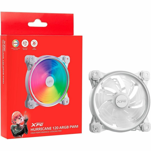 XPG WHCWW 120 Mm RGB PWM Cooling Fan 61.50 CFM 1 Pack Diameter Airflow Maximum S X 75261278
