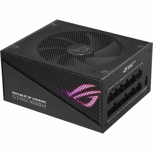 Asus ROG Strix Internal Gaming Power Supply Black With Multi Rail DC Outputs Input AC SB V ROG-STRIX-1000G-AURA-GAM