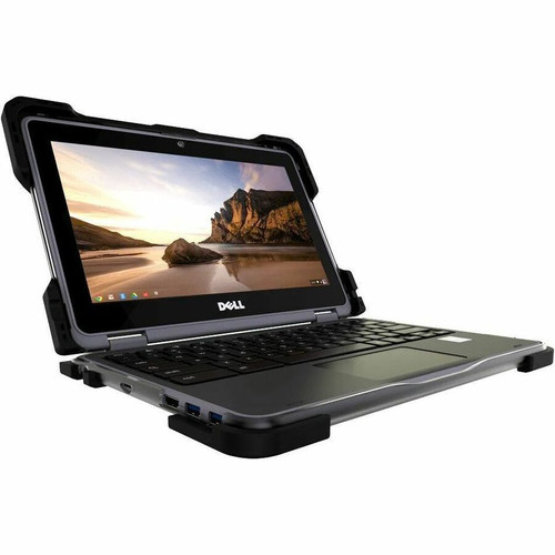 UZBL Rugged Hard Shell Case for Dell Chromebook 11 3189 / 3190 2in1 - For Dell Chromebook - Black, Transparent - Drop Resistant, - - (Fleet Network)