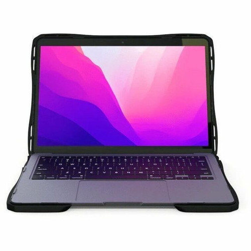 UZBL Rugged Hard Shell Case for Apple MacBook Air 13.6" M2 / M3 - For Apple MacBook Air - Black, Transparent - Drop Resistant, Scratch (Fleet Network)