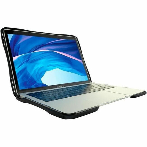 UZBL Rugged Hard Shell Case for Apple MacBook Air 13.3" (2018-2023 Intel / M1) - For Apple MacBook Air - Black, Transparent - Drop - - (Fleet Network)
