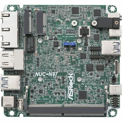 ASRock NUC-N97 Industrial Motherboard - Intel Chipset - Socket - N-series Processor Supported - 32 GB DDR4 SDRAM Maximum RAM - SoDIMM (Fleet Network)