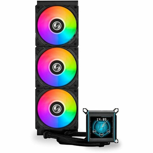 Lian Li GA II LCD Black AIO Cooling Assembly With 120 Mm Fans And Integrated Display Fan/Radiator/Water Block/Pump Diameter Maximum Fan S GA2ALCD36B