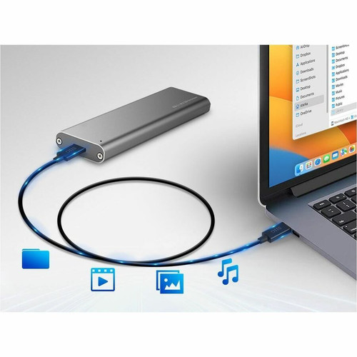 SIIG Thunderbolt 4 2.3 Ft Data Transfer Cable High Bandwidth Connection For Notebooks Monitors Docks And External GPUs CB-TB0211-S1