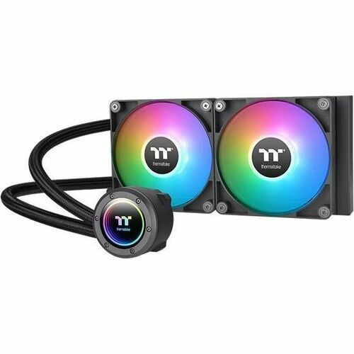 Thermaltake TH240 V2 ARGB Sync All-In-One Liquid Cooler - 4.72" (120 mm) Maximum Fan Diameter - 2 x Fan(s) - 57.05 CFM (96.93m³/h) - - (Fleet Network)