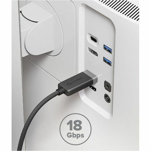 Alogic Fusion USB-C to HDMI Cable - 1m - 3.3 ft (1 m) HDMI/USB-C AV/Data Transfer Cable for PC, Notebook, TV, Monitor, Projector, HDTV (FUCHD1-SGR)