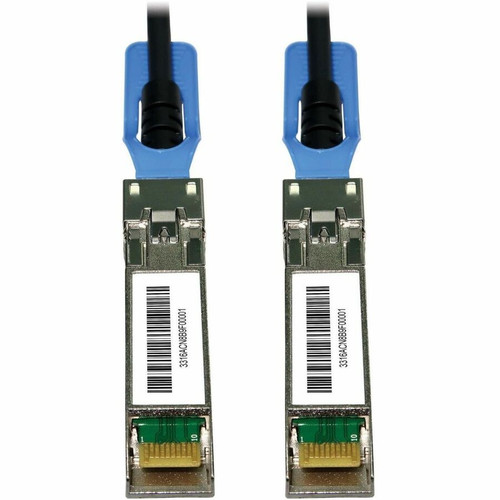 Tripp Lite series N280-05M-28-BK Twinaxial Network Cable - 16.4 ft (5 m) Twinaxial Network Cable for Network Adapter, Network Device, (N280-05M-28-BK)