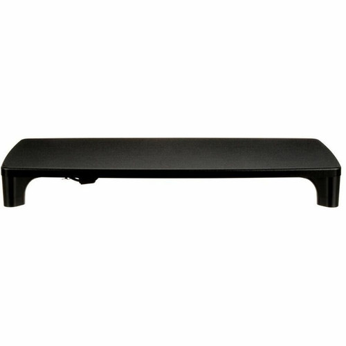 3M MS100B Monitor Stand - 21. 6" x 9. 4" Platform - Height Adjustable 2. 76"-3. 94" - 33 lb Load Capacity - USB Hub - Black