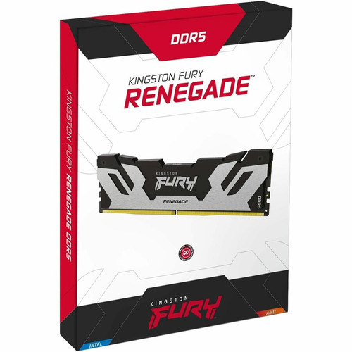 Kingston FURY Renegade 48GB DDR5 SDRAM Memory Module - For Motherboard, Computer - 48 GB (1 x 48GB) - DDR5-6400/PC5-51200 DDR5 SDRAM - (KF564C32RS-48)
