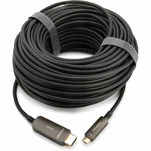 Kramer Active Optical 4K USB Type C (M) to HDMI (M) - Low Smoke & Halogen Free - 65.6 ft (20 m) Fiber Optic A/V Cable for Audio/Video (Fleet Network)