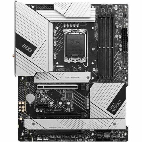 MSI PRO Z790-A MAX WIFI Gaming Desktop Motherboard - Intel Z790 Chipset - Socket LGA-1700 - ATX - Pentium Gold, Celeron, Core - 192 GB (Fleet Network)