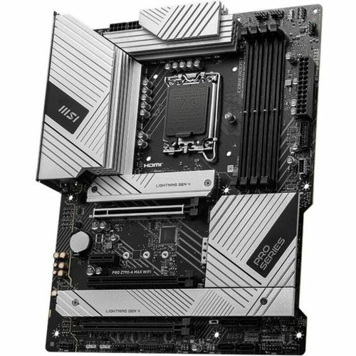 MSI PRO Z790-A MAX WIFI Desktop Motherboard Intel Chipset Socket LGA1700 ATX Celeron LGA-1700 Pentium Gaming Gold Core GB PROZ790AMAXWIFI