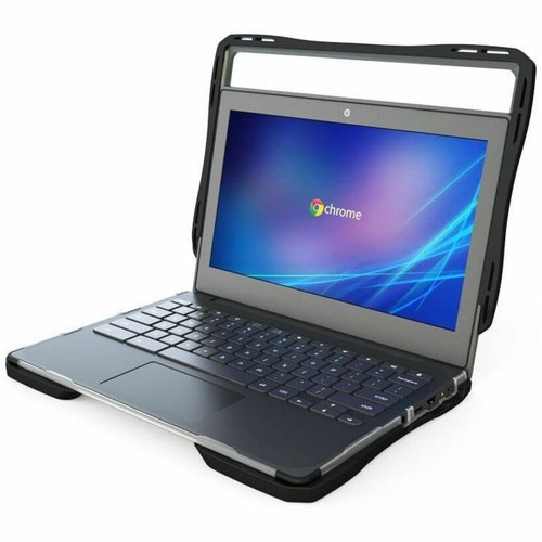 UZBL Air Style Hard Shell Case for HP 11 Chromebook G8/ G9 EE - For HP Chromebook - Black, Transparent - Scratch Resistant, Drop Rub - (Fleet Network)