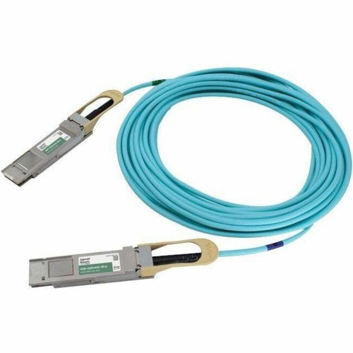 Approved Networks 400G QSFP-DD Active Optical Cable (AOC) - 23 ft Fiber Optic Network Cable for Network Device - First End: 1 x - End: (Fleet Network)