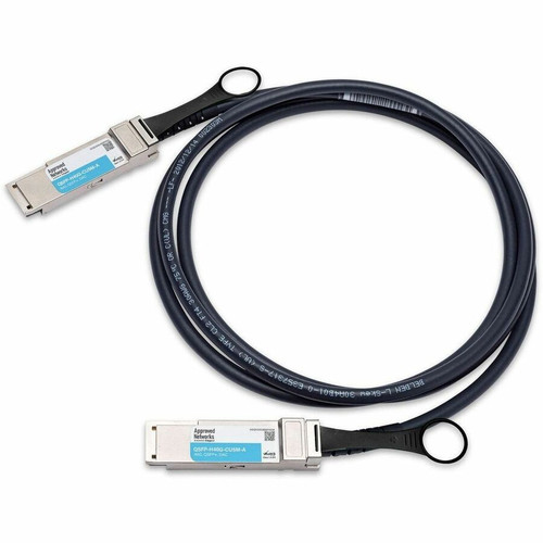 Approved Networks 40GBASE QSFP+ Passive DAC Cable (QSFP+ to QSFP+) - 16.4 ft Twinaxial Network Cable for Network Device - First End: 1 (Fleet Network)