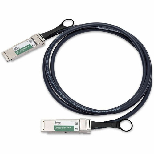 Approved Networks 40GBASE QSFP+ Passive DAC Cable (QSFP+ to QSFP+) - 6.6 ft Twinaxial Network Cable for Network Device - First End: 1 (Fleet Network)