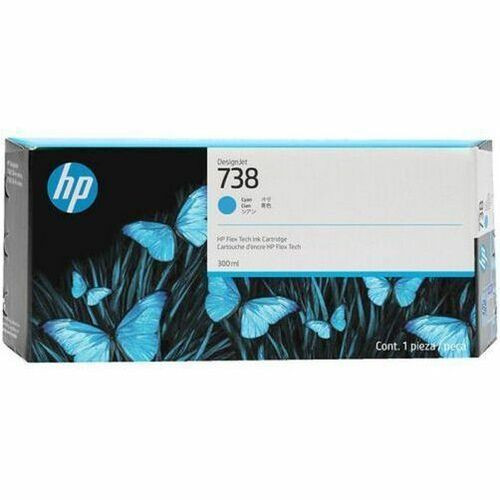 HP 738M Original Inkjet Ink Cartridge - Cyan Pack - 300 mL (Fleet Network)