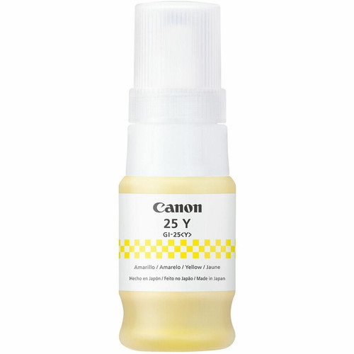 Canon GI-25 Ink Bottles - Inkjet - Yellow - 3000 Pages - 37 mL - 1 Each (Fleet Network)
