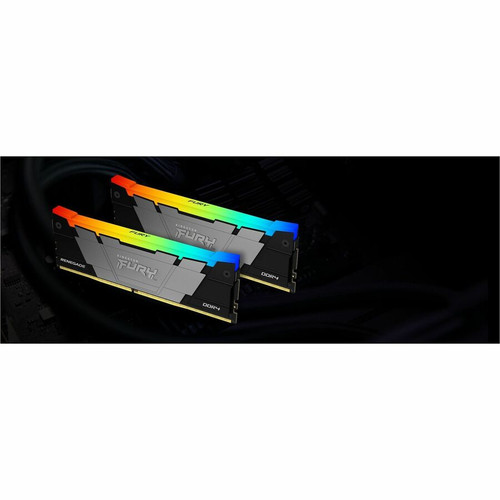 Kingston FURY Renegade 16GB (2 x 8GB) DDR4 SDRAM Memory Kit - For Motherboard - 16 GB (2 x 8GB) - RGB - DDR4-3200/PC4-25600 DDR4 SDRAM (KF432C16RB2AK2/16)