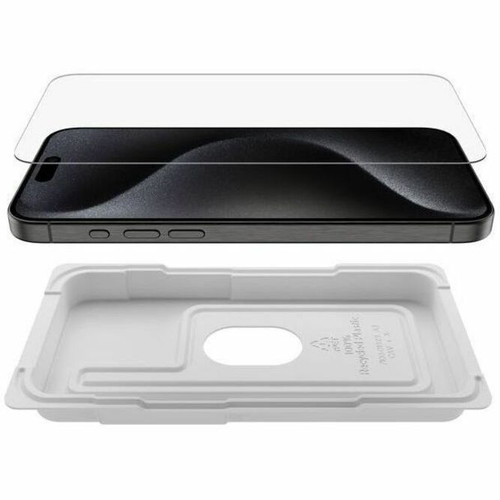 Belkin ScreenForce TemperedGlass Treated Screen Protector for iPhone 15 Pro Max - For LCD iPhone 15 Pro Max - Scratch Resistant, Drop (OVA138ZZ)