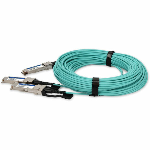 AddOn Mellanox MFS1S50-H030V Compatible TAA Compliant 200G-AOC QSFP56 to 2xQSFP56 Infiniband HDR Active Optical Cable (850nm, MMF, - - (MFS1S50-H030V-AO)