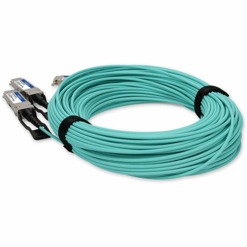 AddOn Mellanox MFS1S50-H030V Compatible TAA Compliant 200G-AOC QSFP56 to 2xQSFP56 Infiniband HDR Active Optical Cable (850nm, MMF, - - (MFS1S50-H030V-AO)