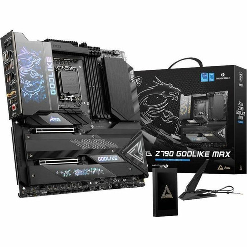 MSI MEG Z790 GODLIKE MAX Gaming Desktop Motherboard - Intel Z790 Chipset - Socket LGA-1700 - Extended ATX - Pentium Gold, Celeron - GB (Fleet Network)
