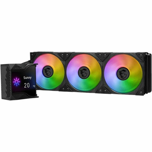 MSI MPG CORELIQUID D360 Cooling Fan/Radiator/Water Block/Pump - 4.72" (120 mm) Maximum Fan Diameter - 3 x Fan(s) - 77.40 CFM Maximum - (CLD360)