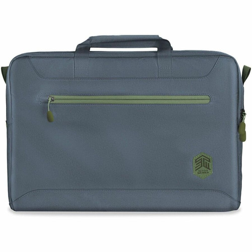 STM Goods Eco Carrying Case (Briefcase) for 15" to 16" Notebook - Blue - 300D Polyester Body - Trolley Strap, Shoulder Strap - 11.42" (Fleet Network)