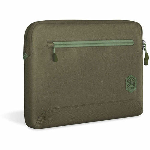 STM Goods Carrying Case (Sleeve) for 15" to 16" Apple MacBook Pro - Olive - 300D Polyester Body - 11" (279.40 mm) Height x 15.75" mm) (Fleet Network)