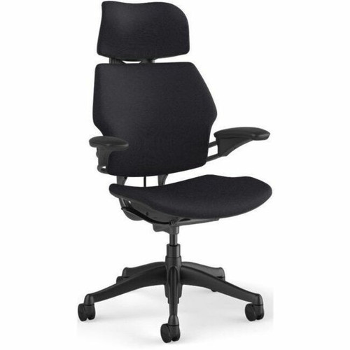 Humanscale Freedom Headrest - Graphite Seat Color - Foam Seat Material - Graphite Frame Color - 5-star Base - Graphite - Armrest (Fleet Network)