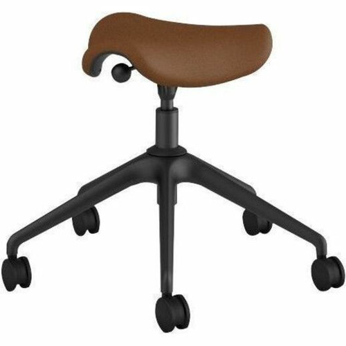 Humanscale Active Pony - Saddle Seat Color - Foam Seat Material - 5-star Base - Graphite - Leather (Fleet Network)