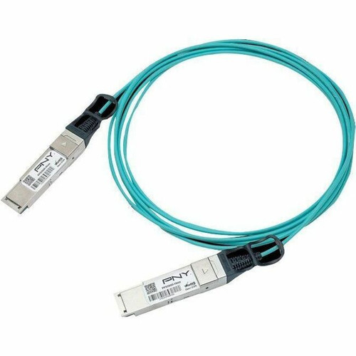 PNY Fiber Optic Network Cable - 32.8 ft (10 m) Fiber Optic Network Cable for Network Device - First End: 1 x QSFP56 Network - Second 1 (Fleet Network)