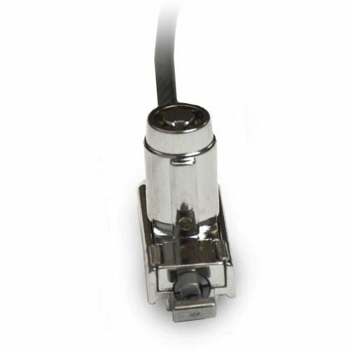 Noble NG04T-KA Compact T-Bar Lock with Barrel Key - 5. 9 ft Cable - Patented T-bar/Keyed Alike - Silver Stainless Steel PVC