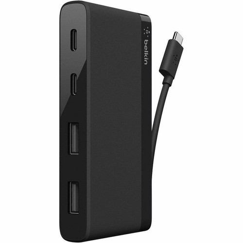 Lenovo Belkin USB-C 4-Port Mini Hub (USB Type-C) - USB 3.0 Type C - 640 MB/s - Notebook, Mouse, Keyboard, Flash Drive, Printer, Hard - (Fleet Network)
